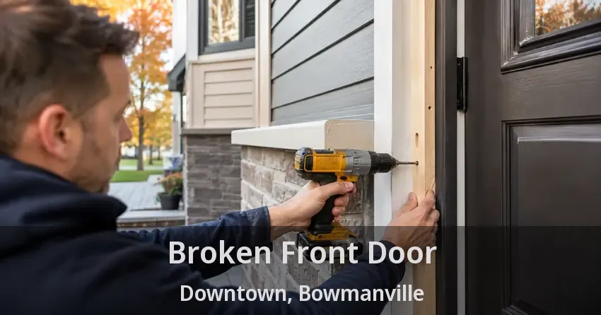Broken Front Door Downtown, Bowmanville - ON