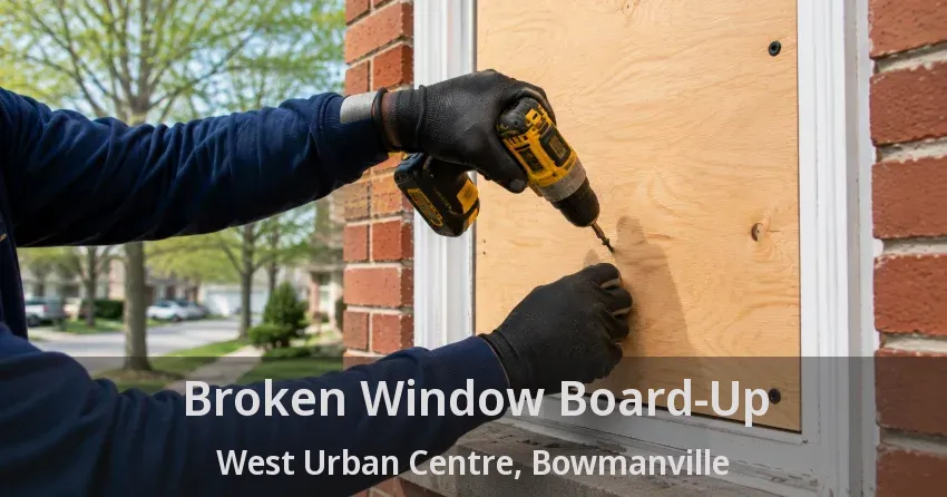 Broken Window Board-Up West Urban Centre, Bowmanville - ON