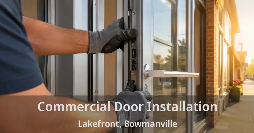 Commercial Door Installation Lakefront, Bowmanville - ON