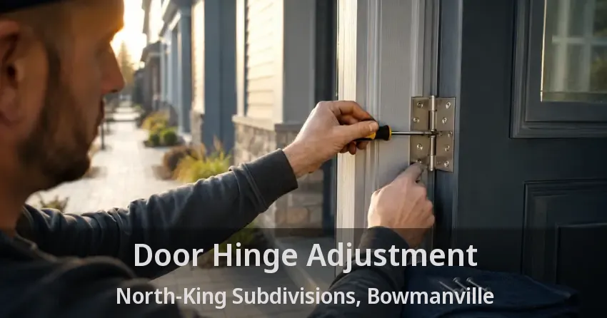 Door Hinge Adjustment North-King Subdivisions, Bowmanville - ON
