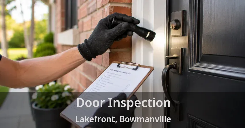 Door Inspection Lakefront, Bowmanville - ON