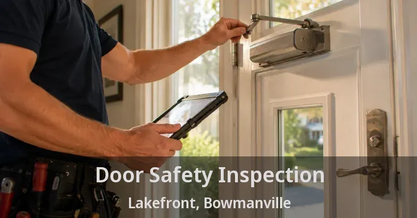 Door Safety Inspection Lakefront, Bowmanville - ON