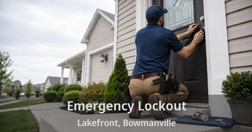 Emergency Lockout Lakefront, Bowmanville - ON
