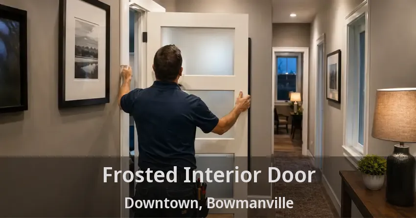 Frosted Interior Door Downtown, Bowmanville - ON