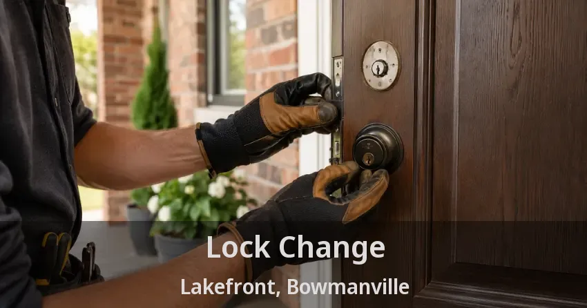 Lock Change Lakefront, Bowmanville - ON