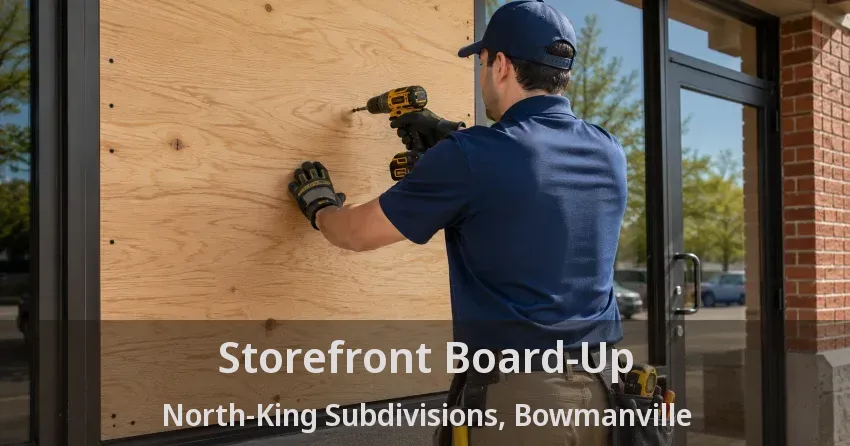 Storefront Board-Up North-King Subdivisions, Bowmanville - ON