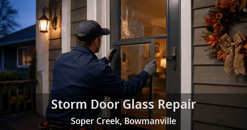 Storm Door Glass Repair Soper Creek, Bowmanville - ON