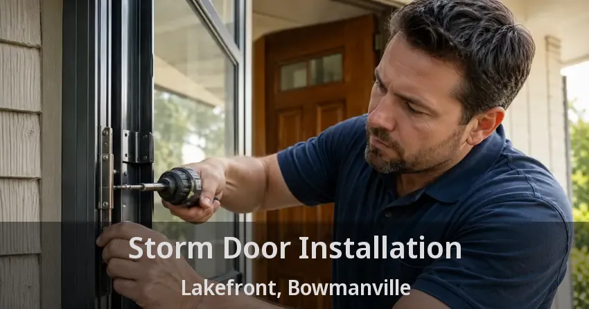 Storm Door Installation Lakefront, Bowmanville - ON