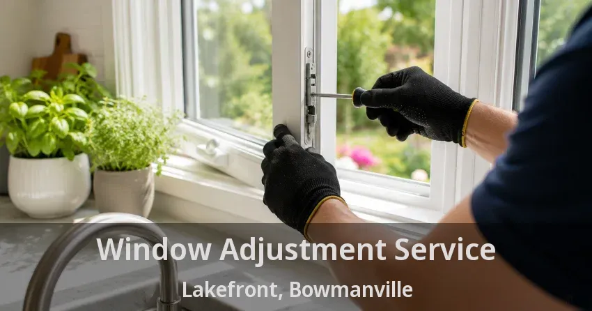 Window Adjustment Service Lakefront, Bowmanville - ON