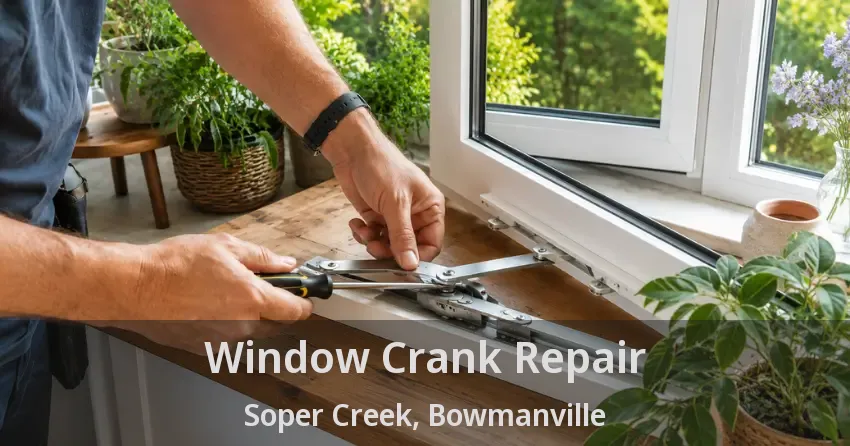 Window Crank Repair Soper Creek, Bowmanville - ON