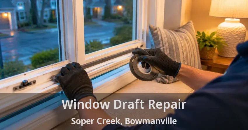 Window Draft Repair Soper Creek, Bowmanville - ON
