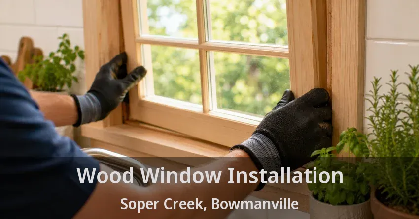 Wood Window Installation Soper Creek, Bowmanville - ON