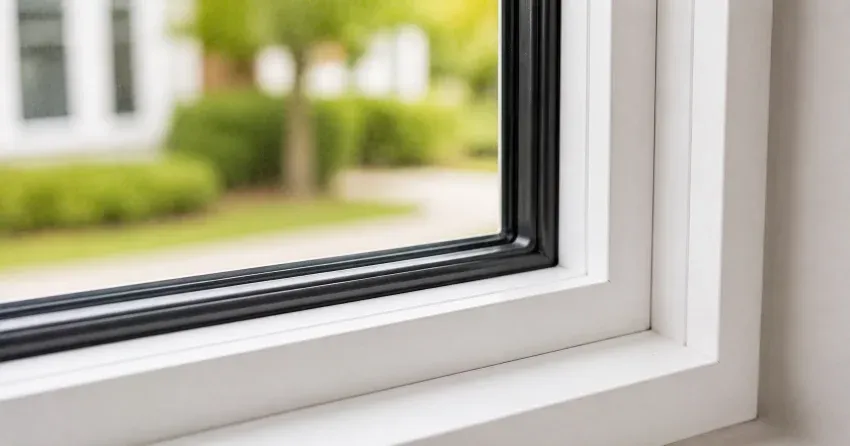 technician repairing window and door hardware in Lakefront, Bowmanville home