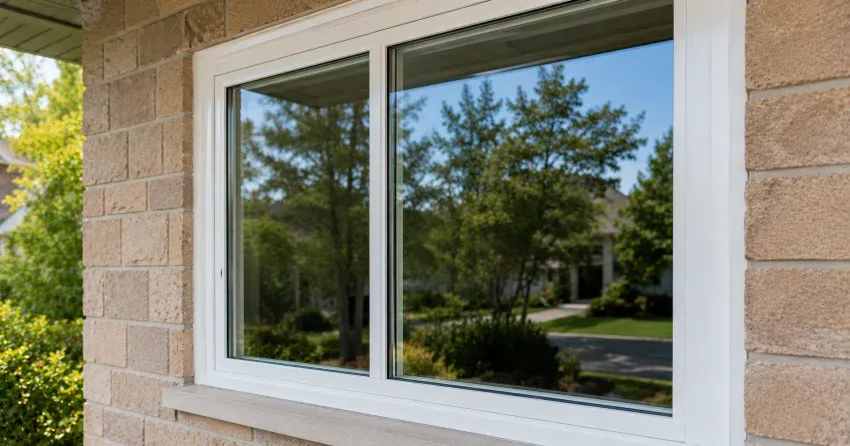 technician installing new insulated glass unit in window frame in Bowmanville