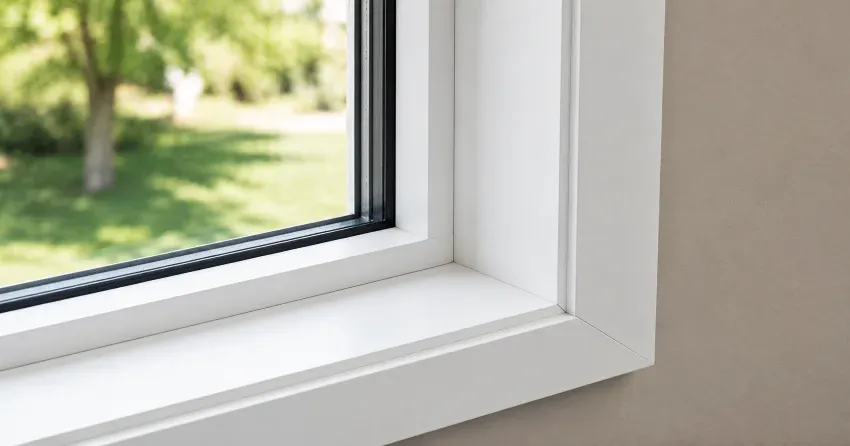 large picture window installed in a living room in Bowmanville